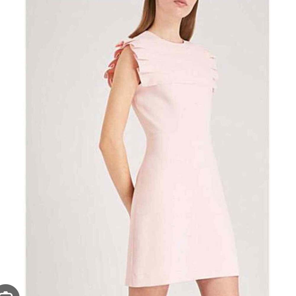 SANDRO Rose Pink Laurena Pleat Dress New Without Tag size 6